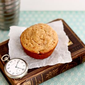 100% Whole Wheat Banana Muffins