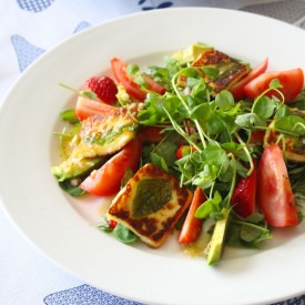 Halloumi and Avocado Salad