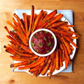 Healthy Baked Carrot Fries