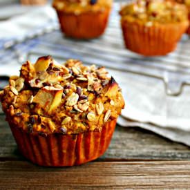 Pumpkin Apple Millet Muffins
