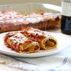 Butternut Squash Lasagna Roll Ups