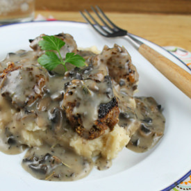 Meatballs with Mushroom Gravy