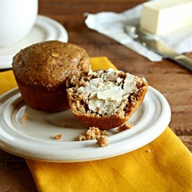 Healthy Banana Oat Muffins