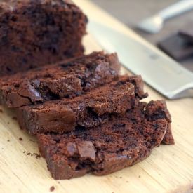 Quadruple Chocolate Loaf Cake