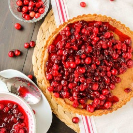Brown Butter Cranberry Tart
