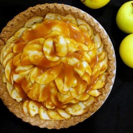 Salted Caramel Apple Tart