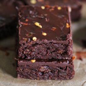 No Bake Chili Gluten Free Brownies