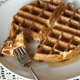 Oatmeal-Walnut Waffles