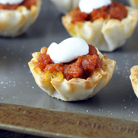 Creamy Pumpkin Pecan Strudel Cups