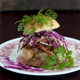 Pulled Pork Sliders with Coleslaw