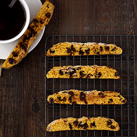 Pumpkin Chocolate Chip Biscotti