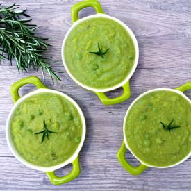 Parsnip & Peas Rosemary Soup Vegan