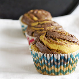 Pumpkin Nutella Muffins