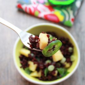 Black Rice Salad with Pineapple