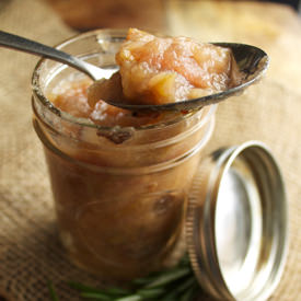 Homemade Rosemary Applesauce