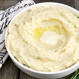 Cheesy Garlic & Herb Mashed Potato