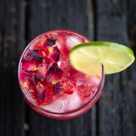 Raspberry Rose Gin and Tonic
