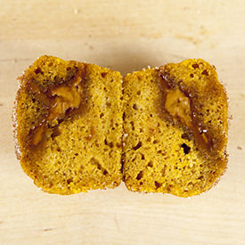 Biscoff-Stuffed Pumpkin Muffins