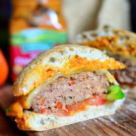 Chipotle Tomato Pepper Cheeseburger