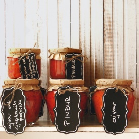 Homemade Peppers Preserve