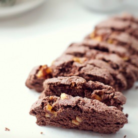 Chocolate & Fig Biscotti