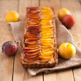 Cinnamon Tart with Plums