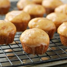 Eggnog Muffins with Rum Glaze