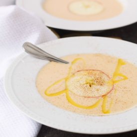 Potato, Apple and Cheddar Soup