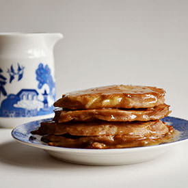 Whole Wheat Apple Cinnamon Pancakes