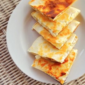 Pears Goat Cheese Quesadilla