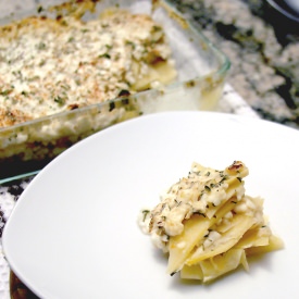 Scalloped Rutabaga Au Gratin