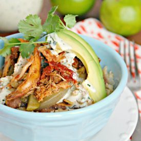 Sweet Salsa Chicken Burrito Bowls