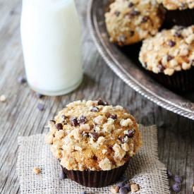 Pumpkin Toffee Chocolate Muffins