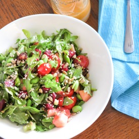 Arugula and Edamame Salad