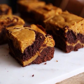 Pumpkin Chocolate Swirl Brownies