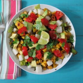 Roasted Squash & Black Bean Salad