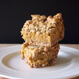 Pumpkin Pie Crumb Bars