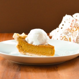 Gluten Free Dairy Free Pumpkin Pie