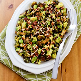 Roasted Brussels Sprouts w/ Avocado
