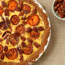 Sweet Potato, Gruyère, Pecan Pie