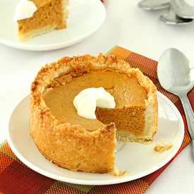 Mini Deep Dish Pumpkin Pies