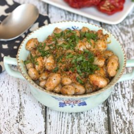 Cranberry Beans with Pesto