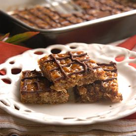 Caramel Banana Oatmeal Bars