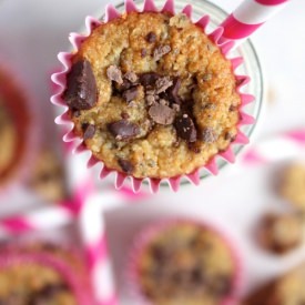 Vanilla Choc Chip Chia Mini Muffins