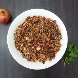 Red Rice and Quinoa Winter Salad