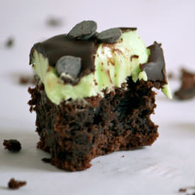 Mint Chocolate Chip Brownies