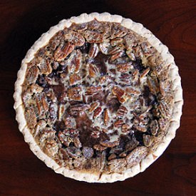 Dark Chocolate Brownie Pecan Pie