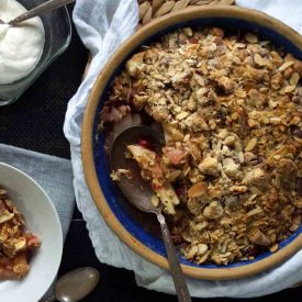 Cranberry Pear Crisp with Almonds