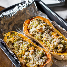Butternut Squash w/Turkey Stuffing