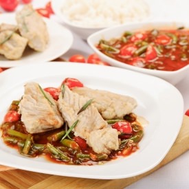 Baked Flounder with Vegetables